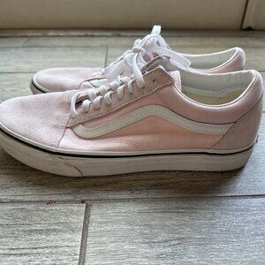 Vans Old Skool Pink Canvas Suede Shoes. Mens Size: 10